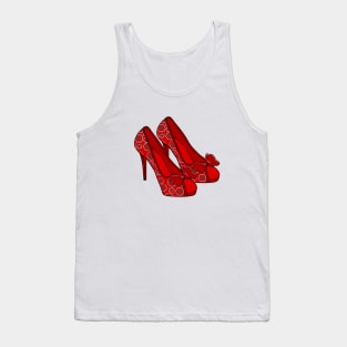 RED Shoes Women Fashion Tank Top